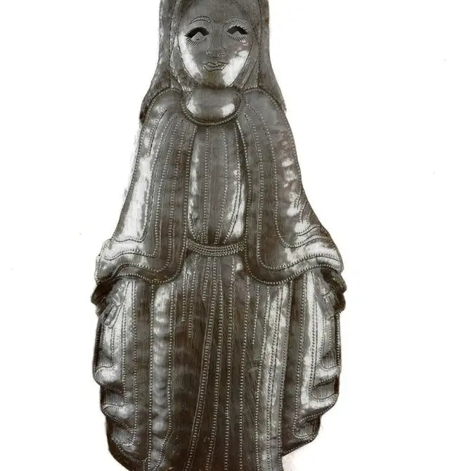 Blessed Virgin Mary Mother Madonna, Handmade in Haiti 6x17.5