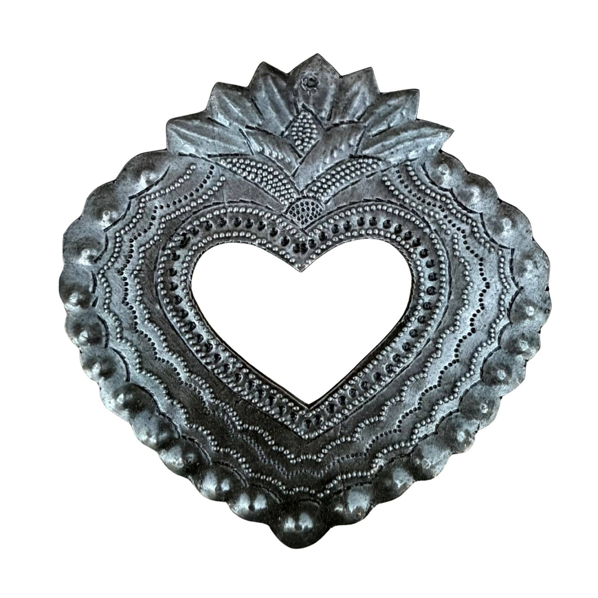 Sacred Heart Haitian Metal Art Handmade Fair Trade Wall Art