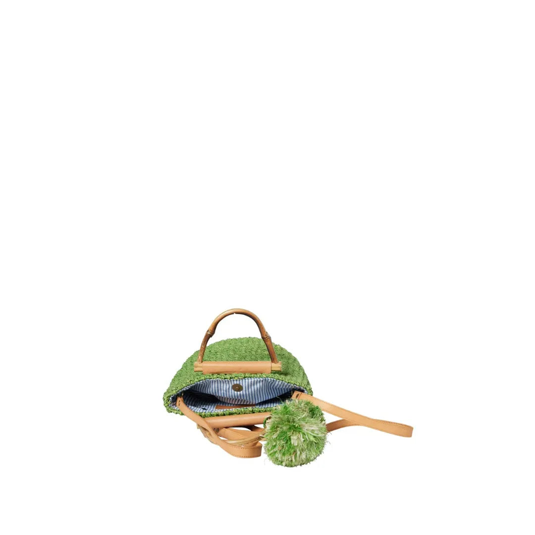 Maxi Straw Poof Crossbody