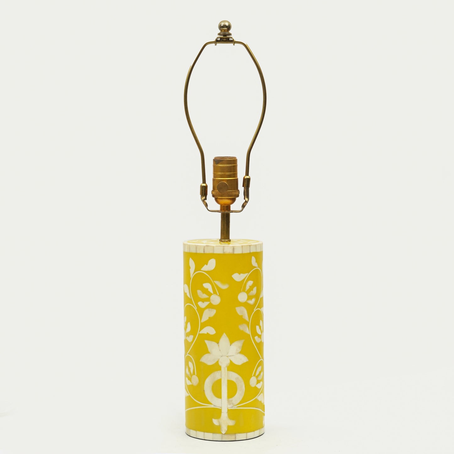 Floral Vines Bone Inlay Table Lamp Base