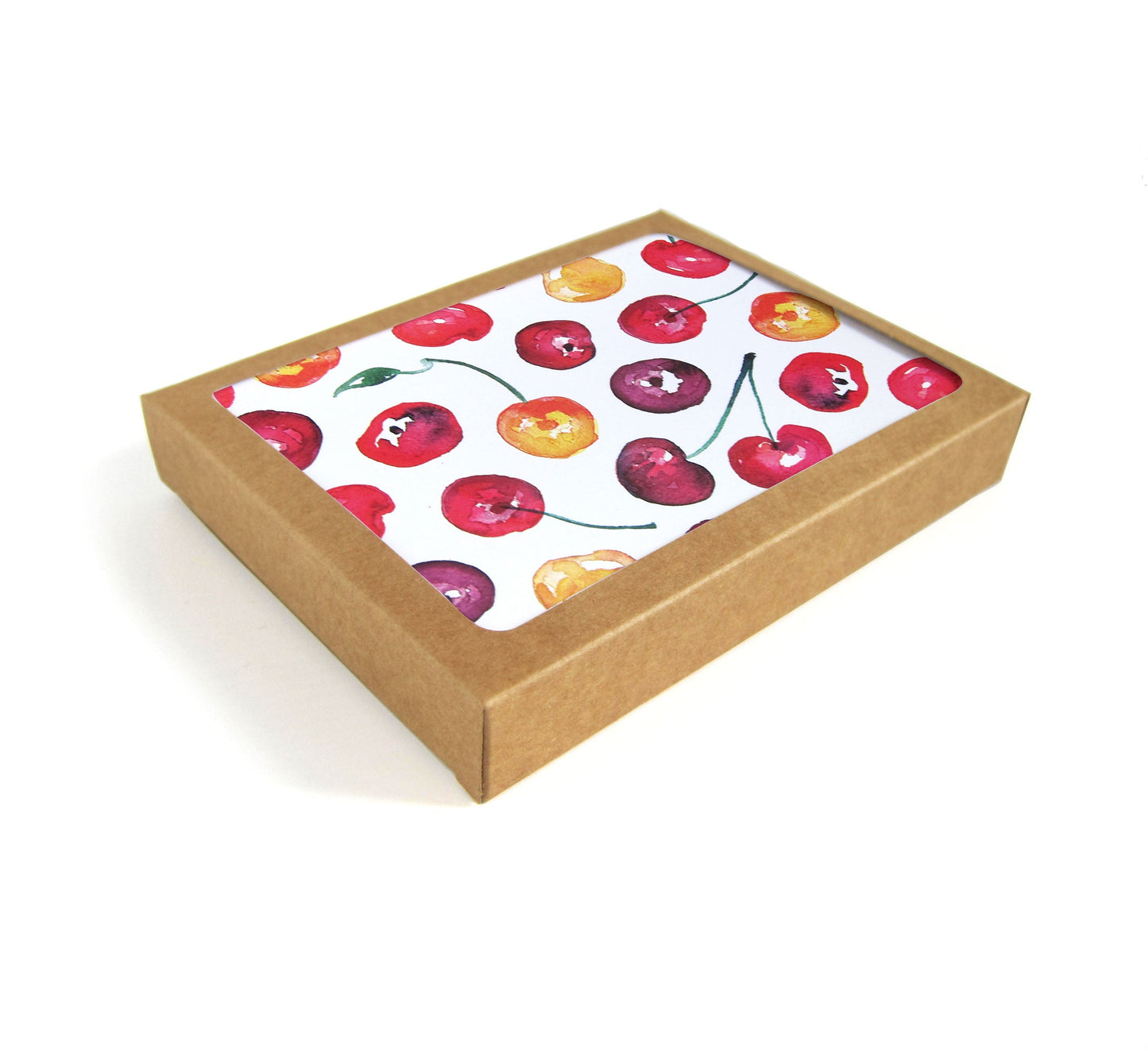 Cherries Watercolor Card