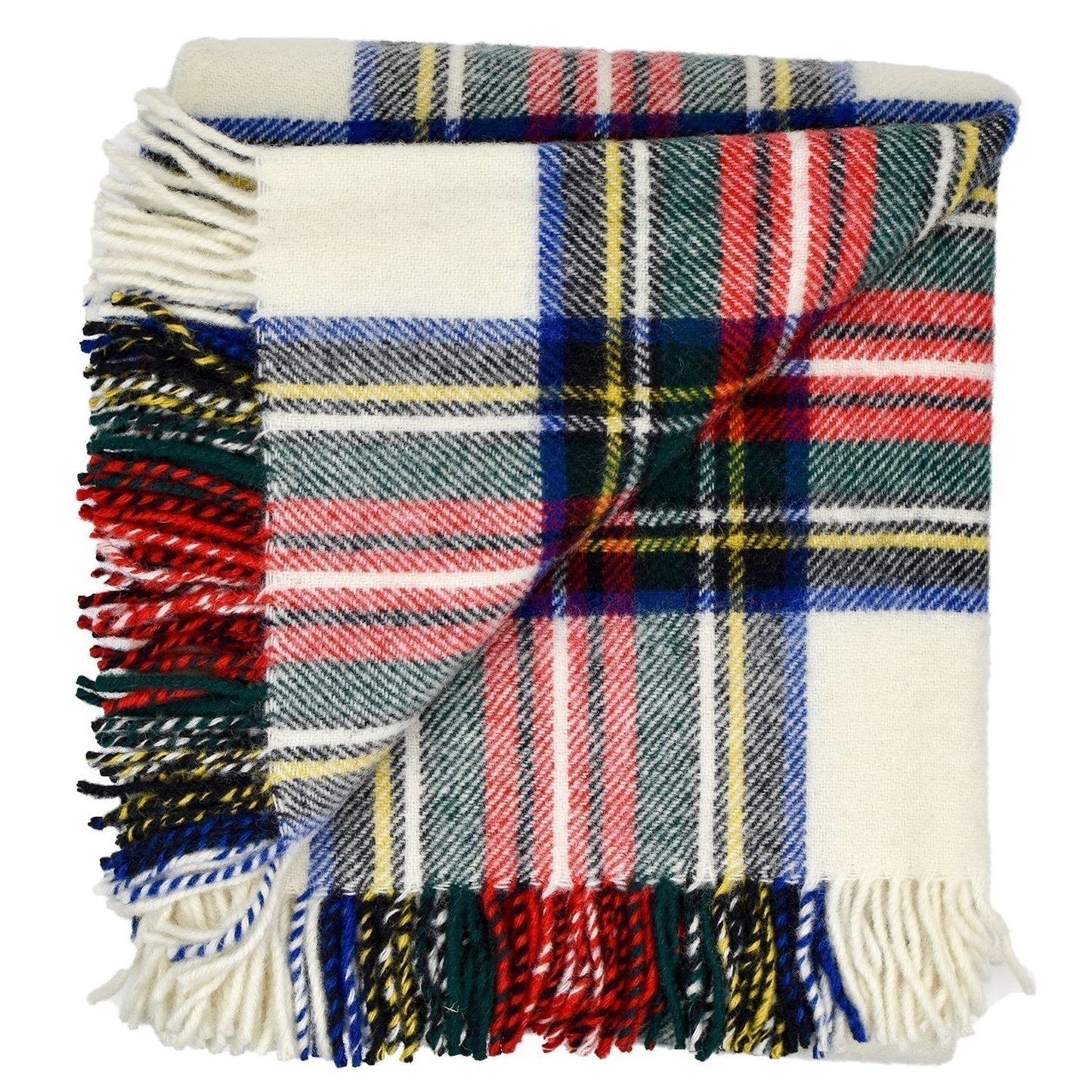 Highland Tweeds Pure New Wool Fluffy Throw ~ Dress Stewart ~