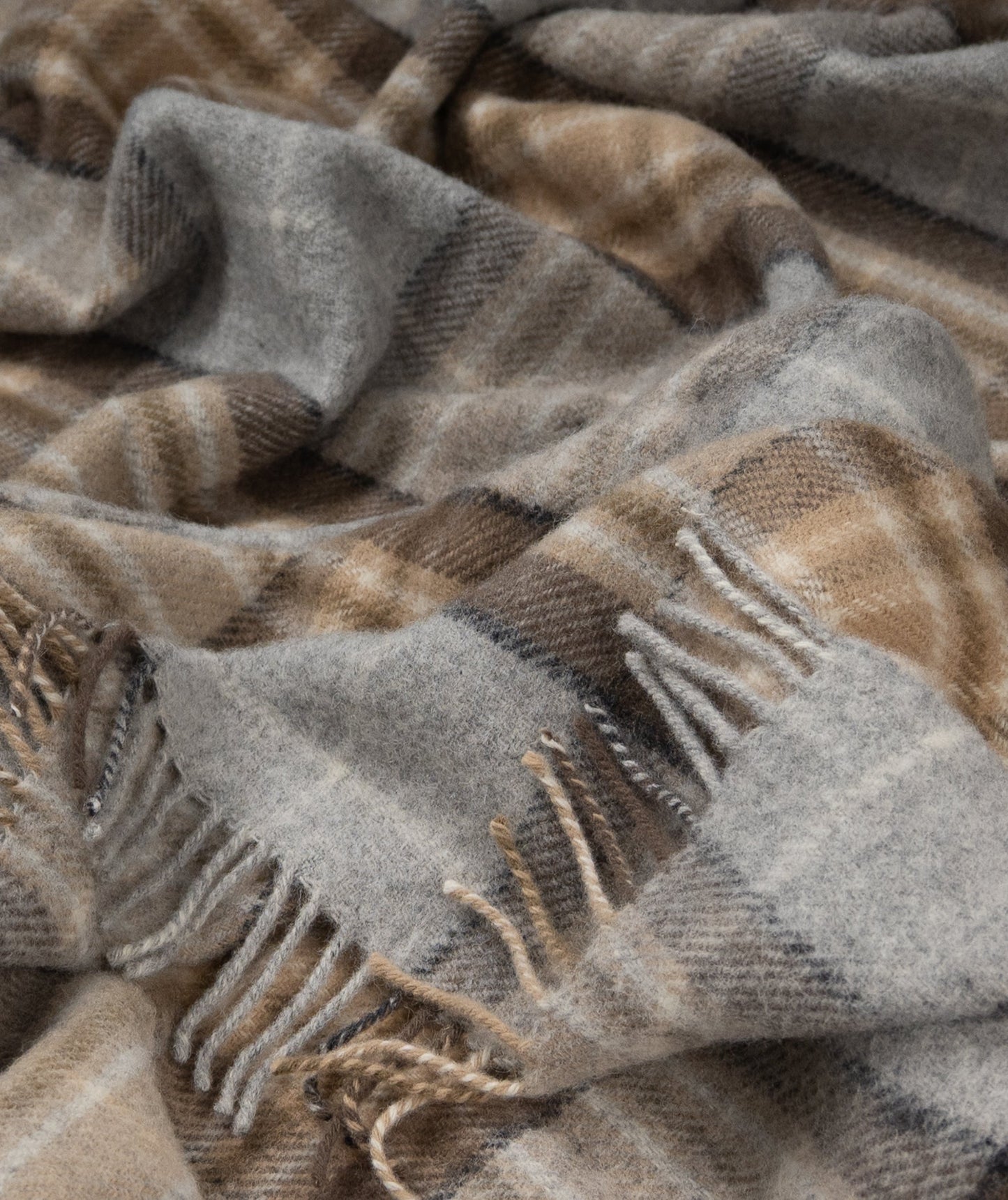 Highland Tweeds Pure New Wool Fluffy Throw - McKellar