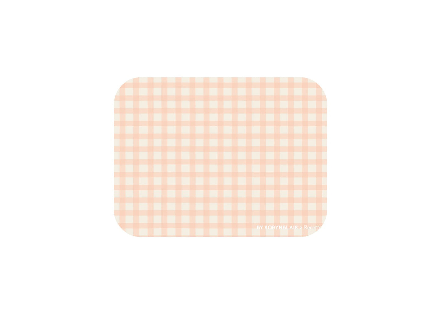 2 Placemats | Coral Gingham |  by robynblair x Recette