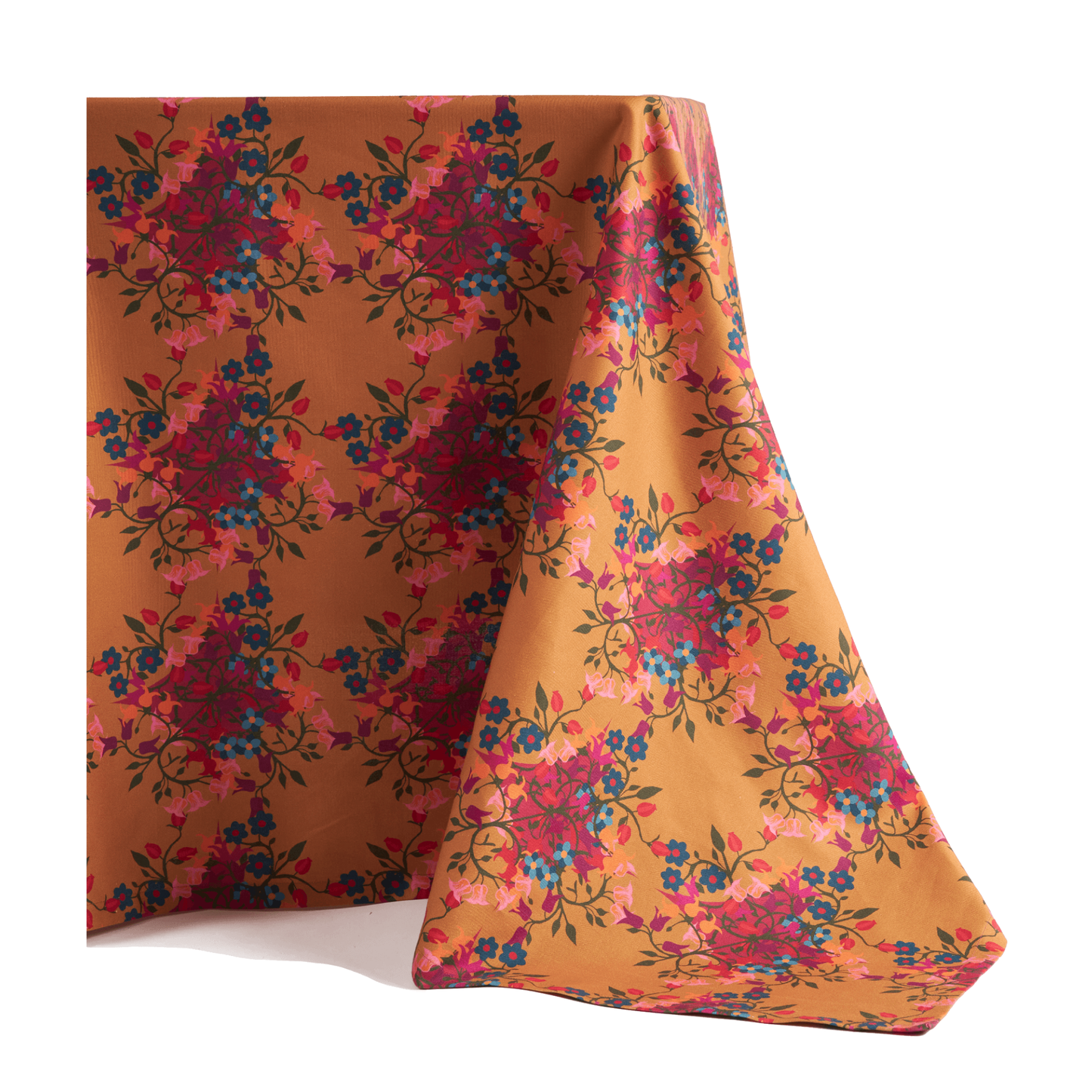 Tablecloth Blumen Orange