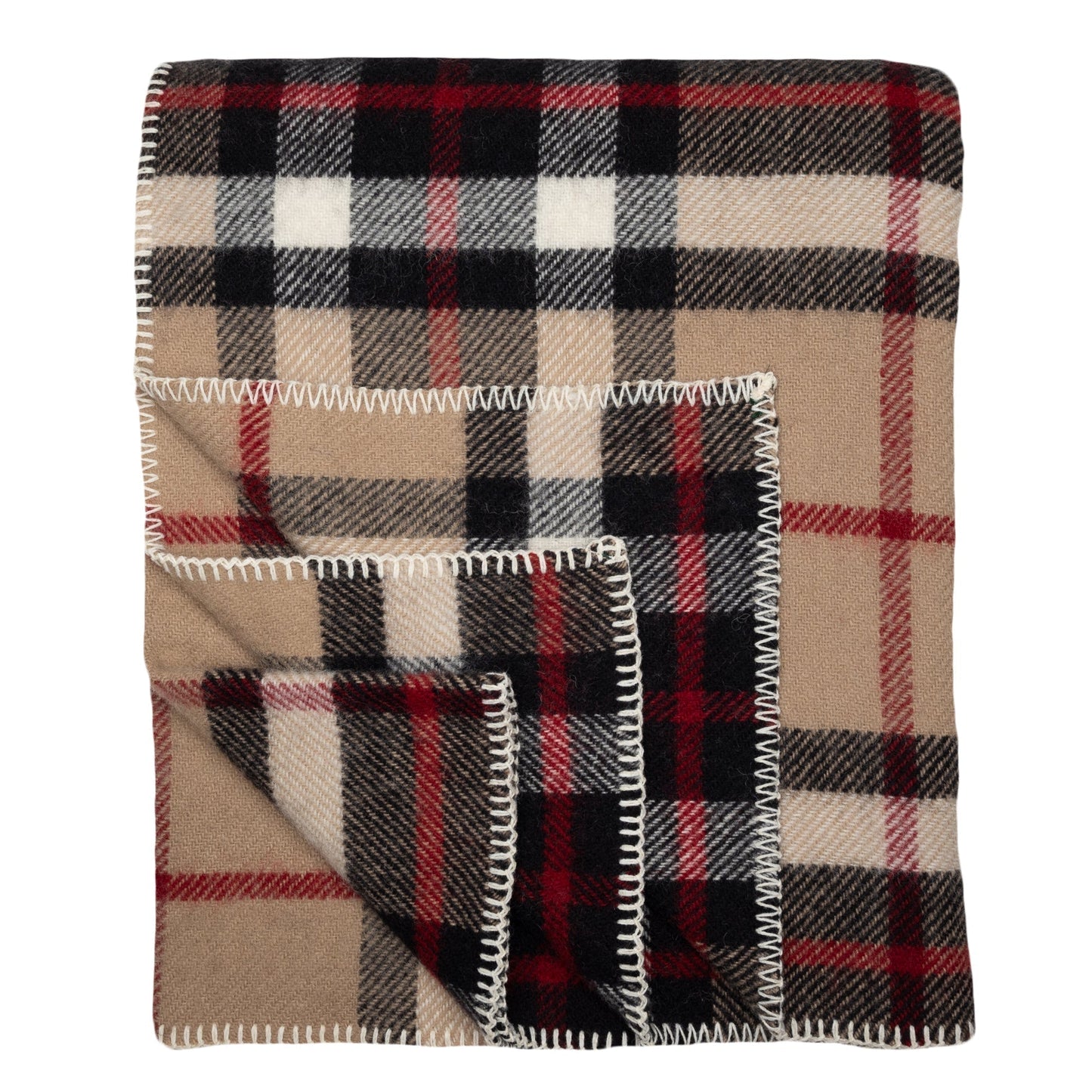 Highland Tweeds Big Throw - Camel Thompson