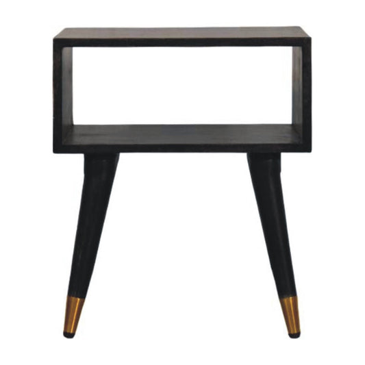 Solid Wood Mid-Century Open Bedside