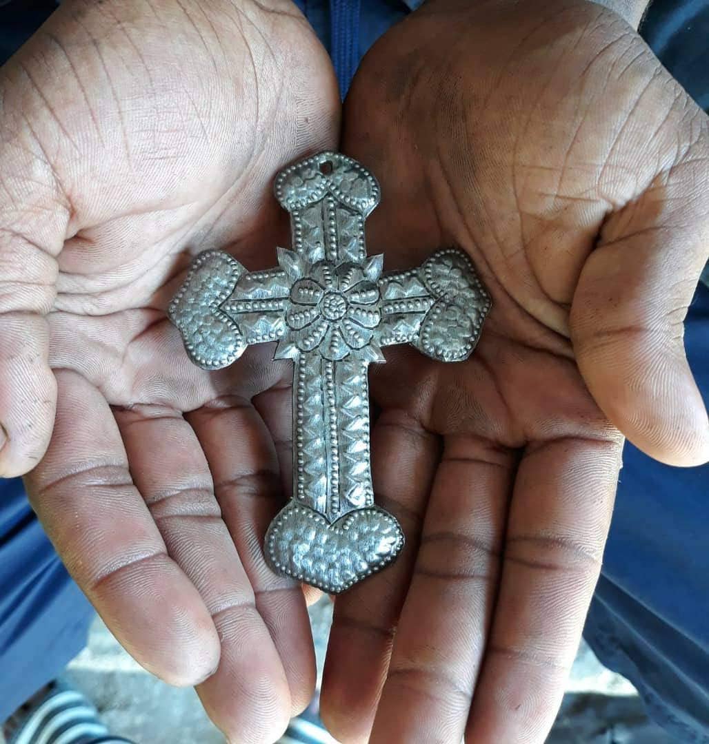 4.25" x 3" Decorative Crosses, Set of 3, Religious Décor