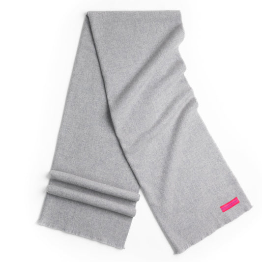 Luxury Cashmere Throw - Silver