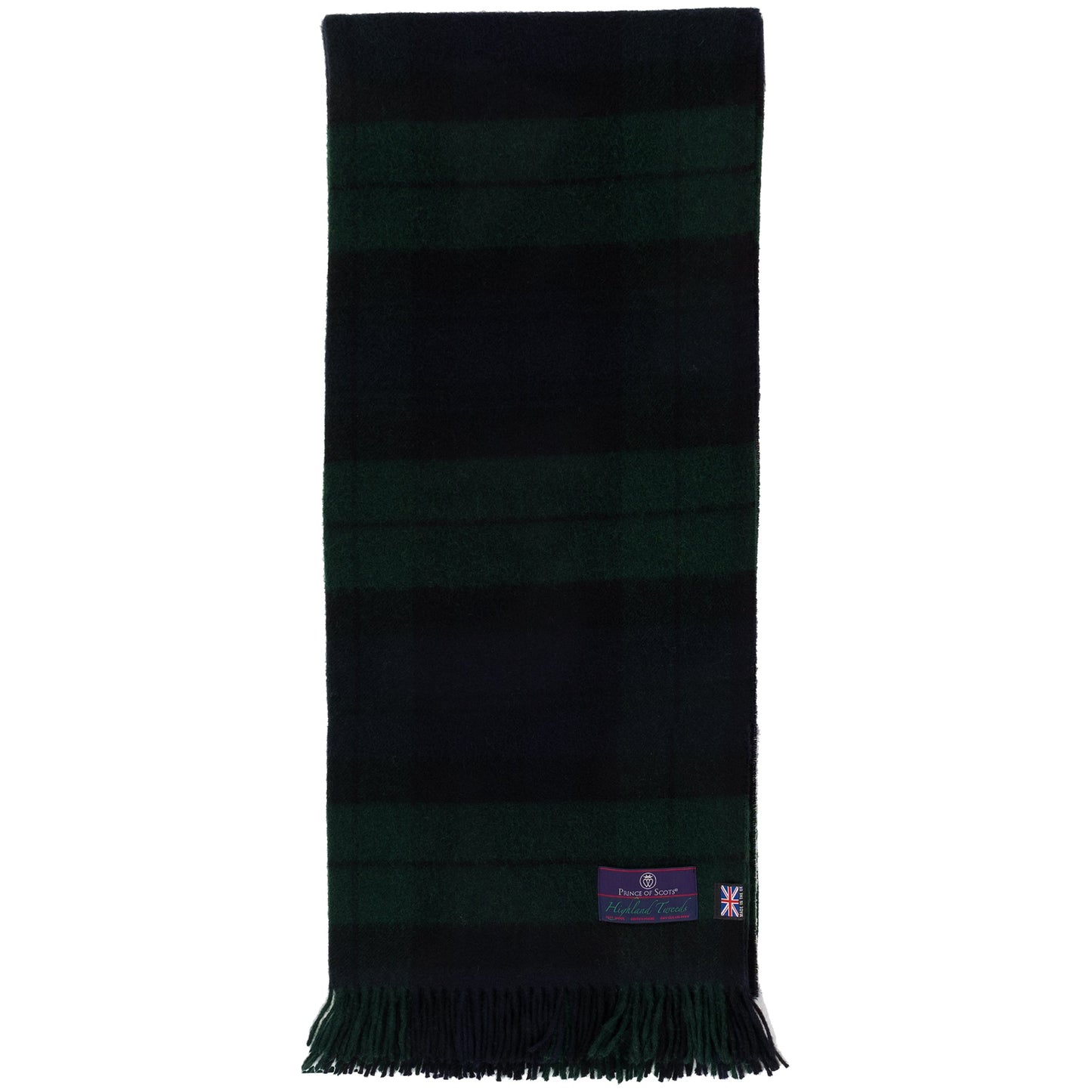 Highland Tweeds Shetland Lambswool Throw (Black Watch)