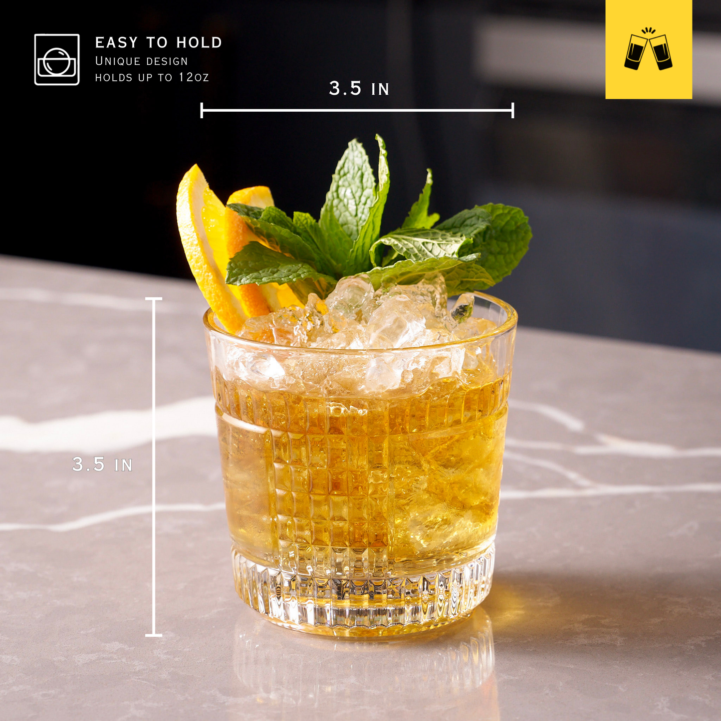 Whiskey Sour Old Fashioned Glasses Tumblers