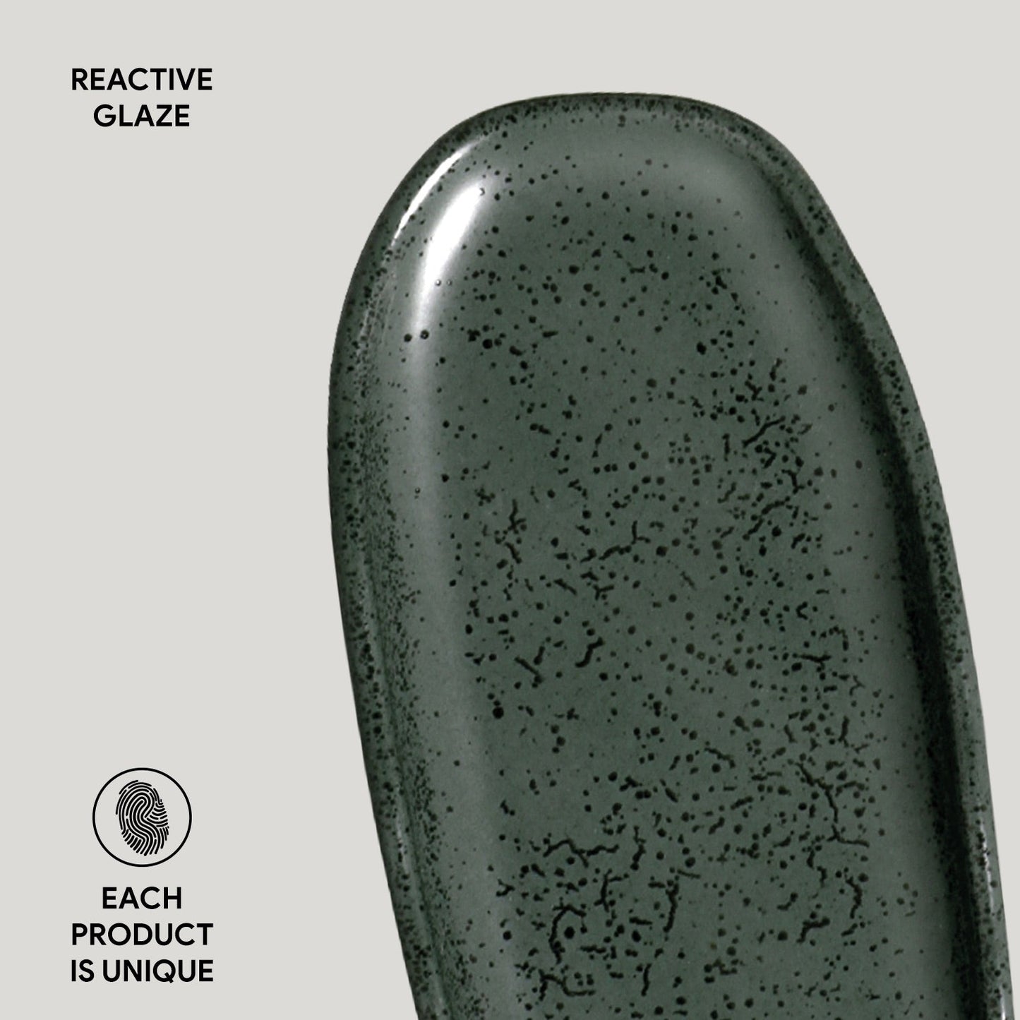 Shallow Organic Oval Platter Mini Set of 4