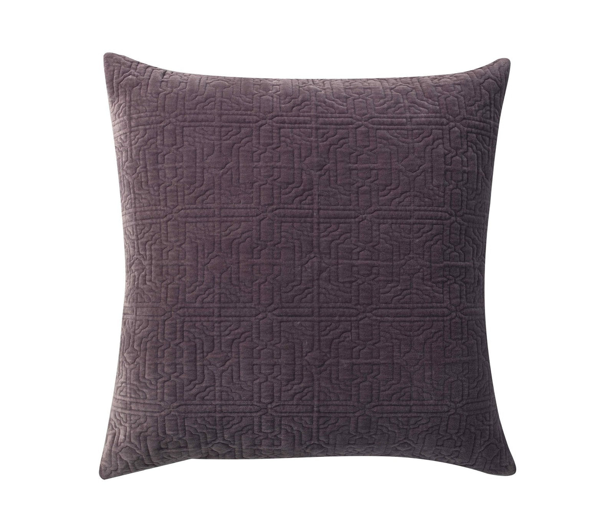 Duke Geometric Cotton Velvet Quilt Sham