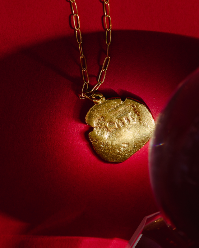 Parrot Cay Long Coin Necklace