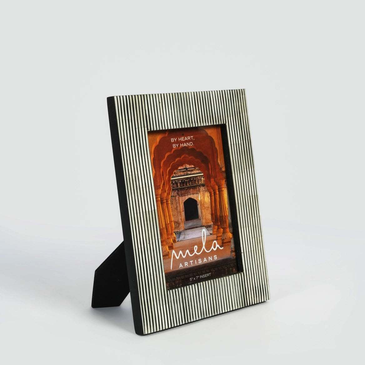 S/2 Pinstripe Photo Frame Gift Box Set