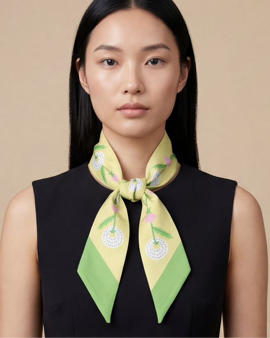 Dandelion Twilly Ribbon Scarf