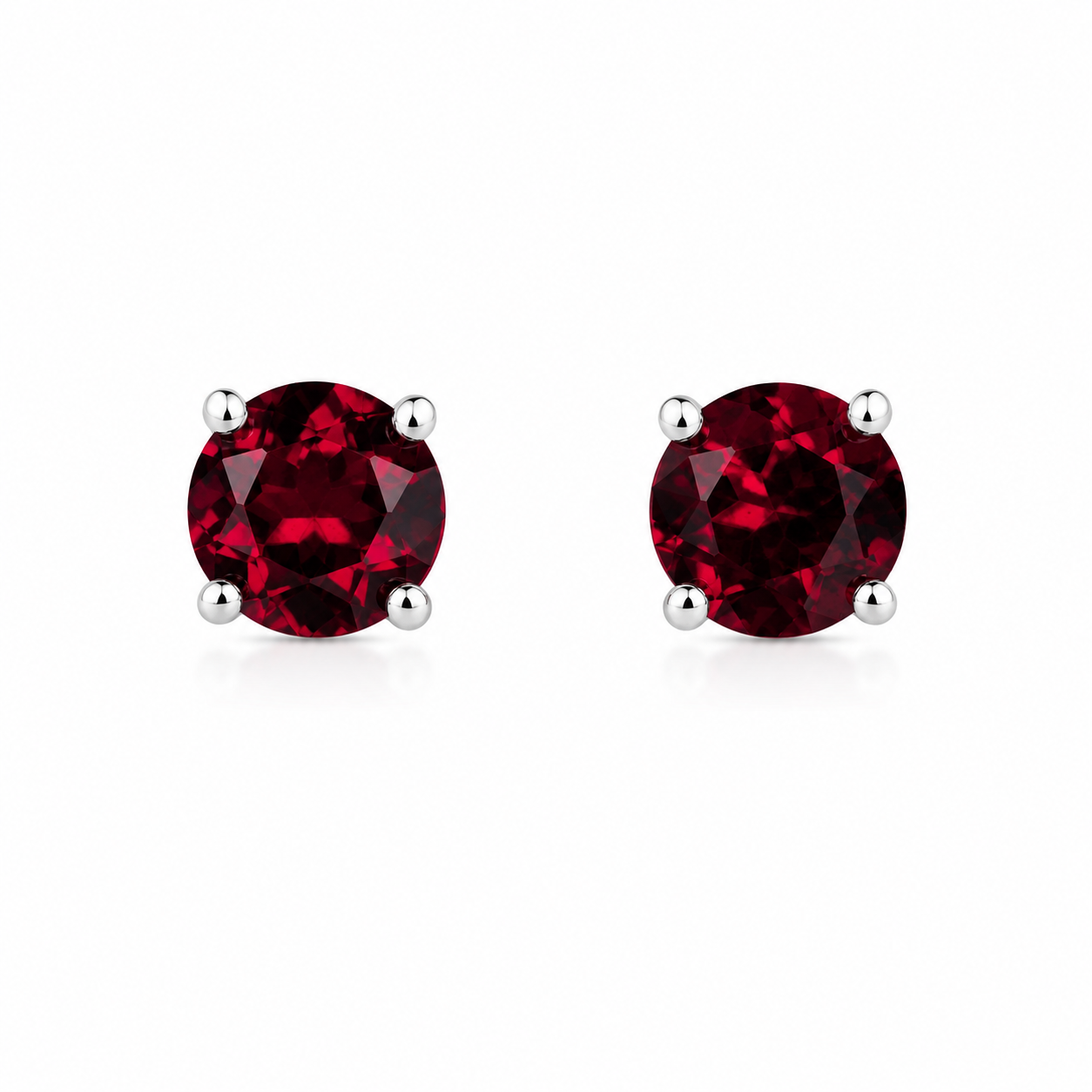 Oval Birthstone Stud Earrings