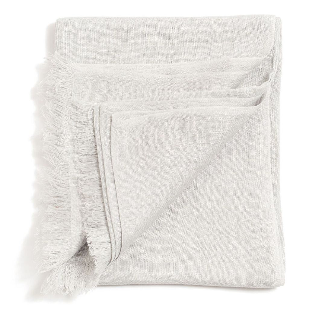 Soya Pastel Lime Green Hand Woven Soft Linen Scarf