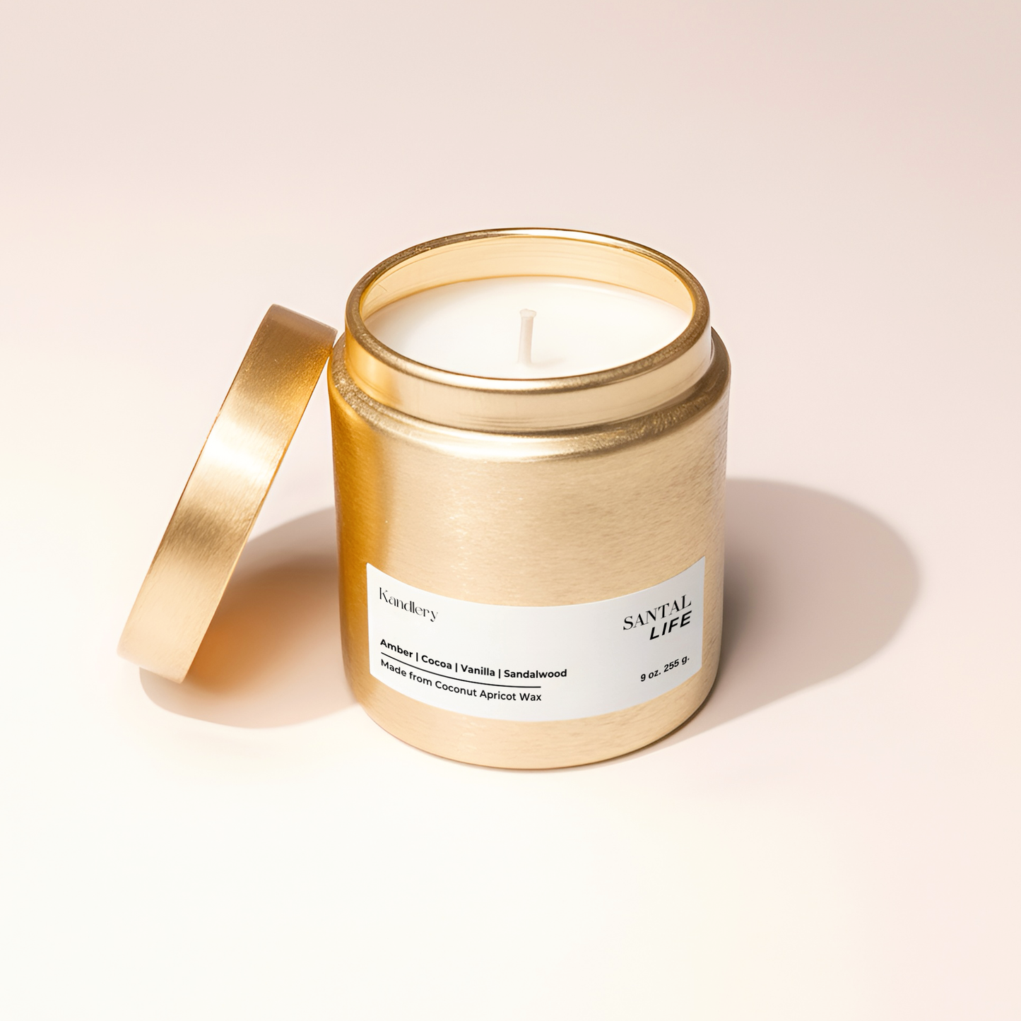 Santal Life | Amber Sandalwood | 9 oz Candle | Gift for Him and Her