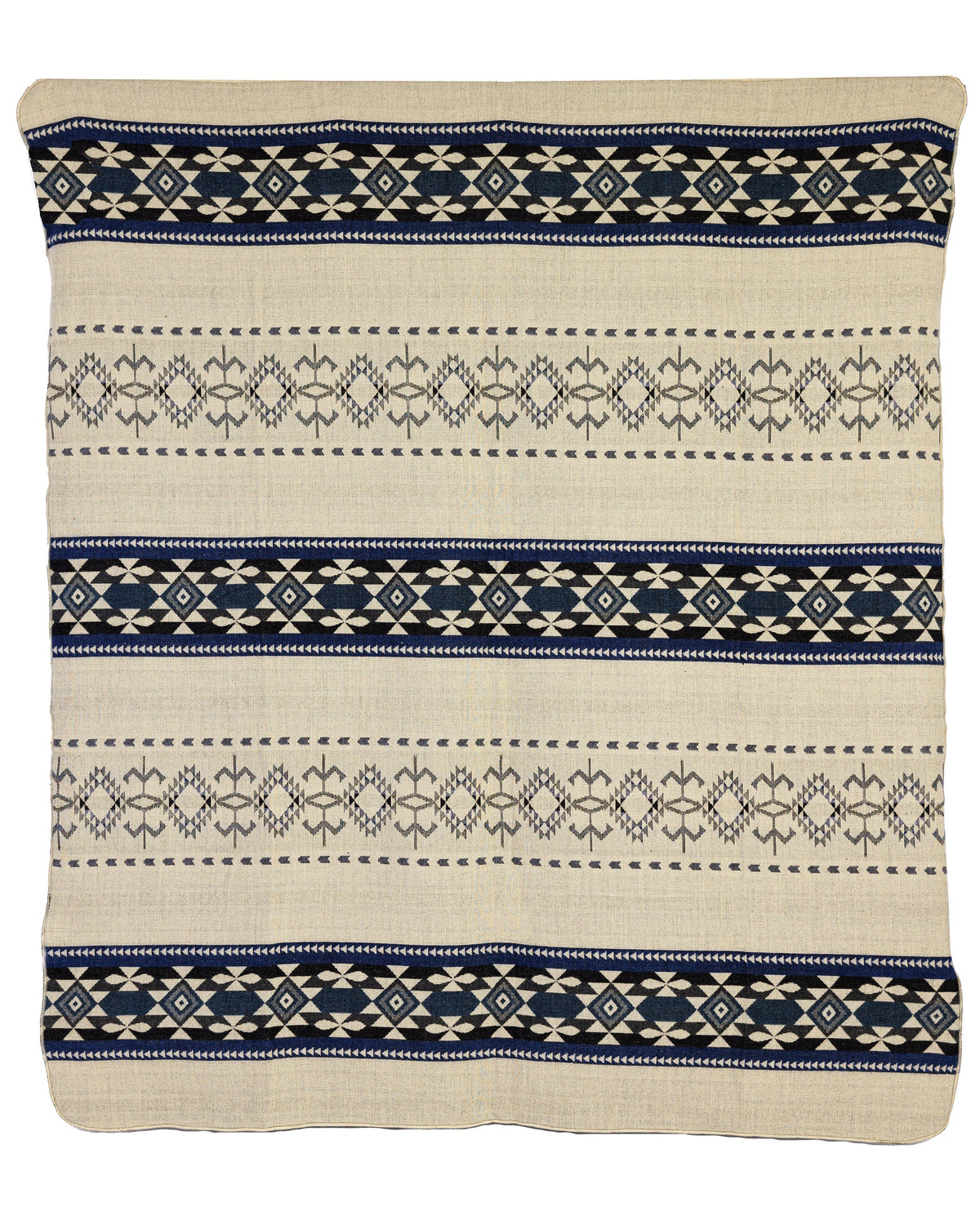 Yachana Collection - Geometric Blue Gray and Cream
