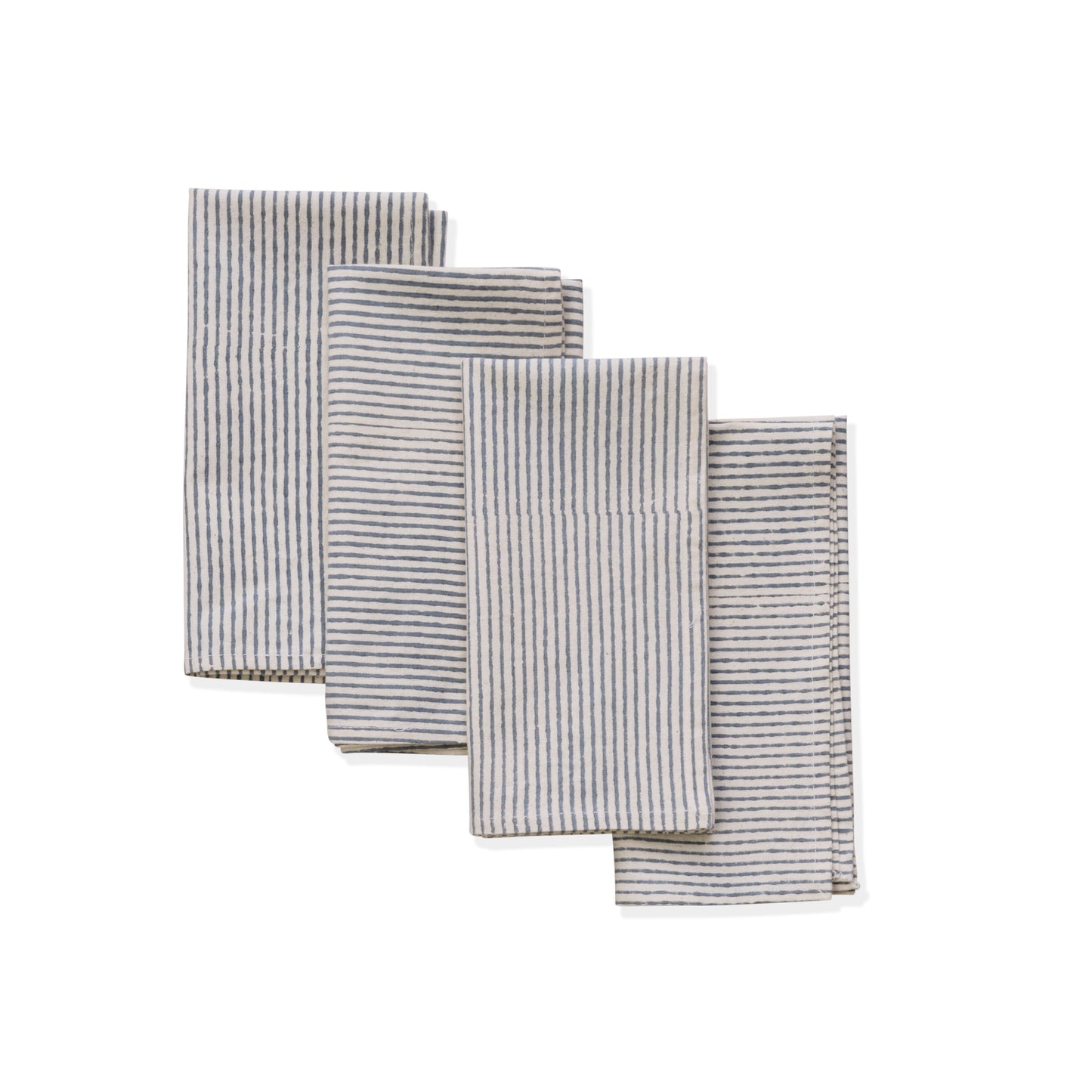 Hand Block Printed Cotton Napkins, Set of 4 | 18″×18″ | Fair trade | Axis