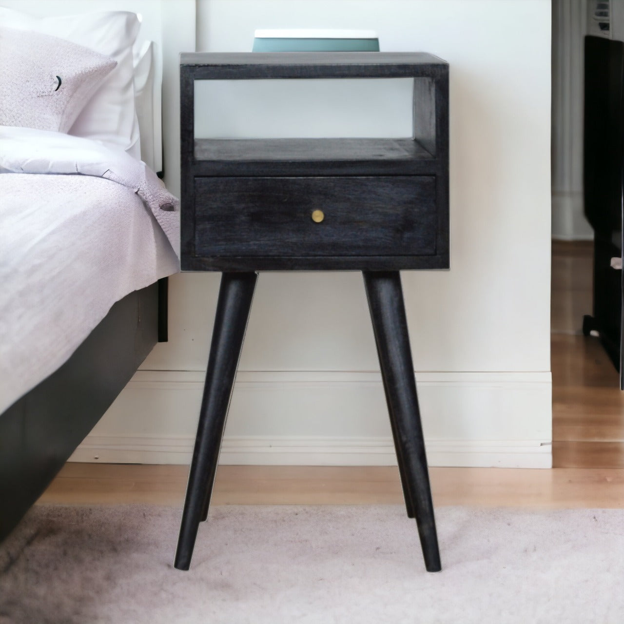 Solid Wood Mini Nightstand