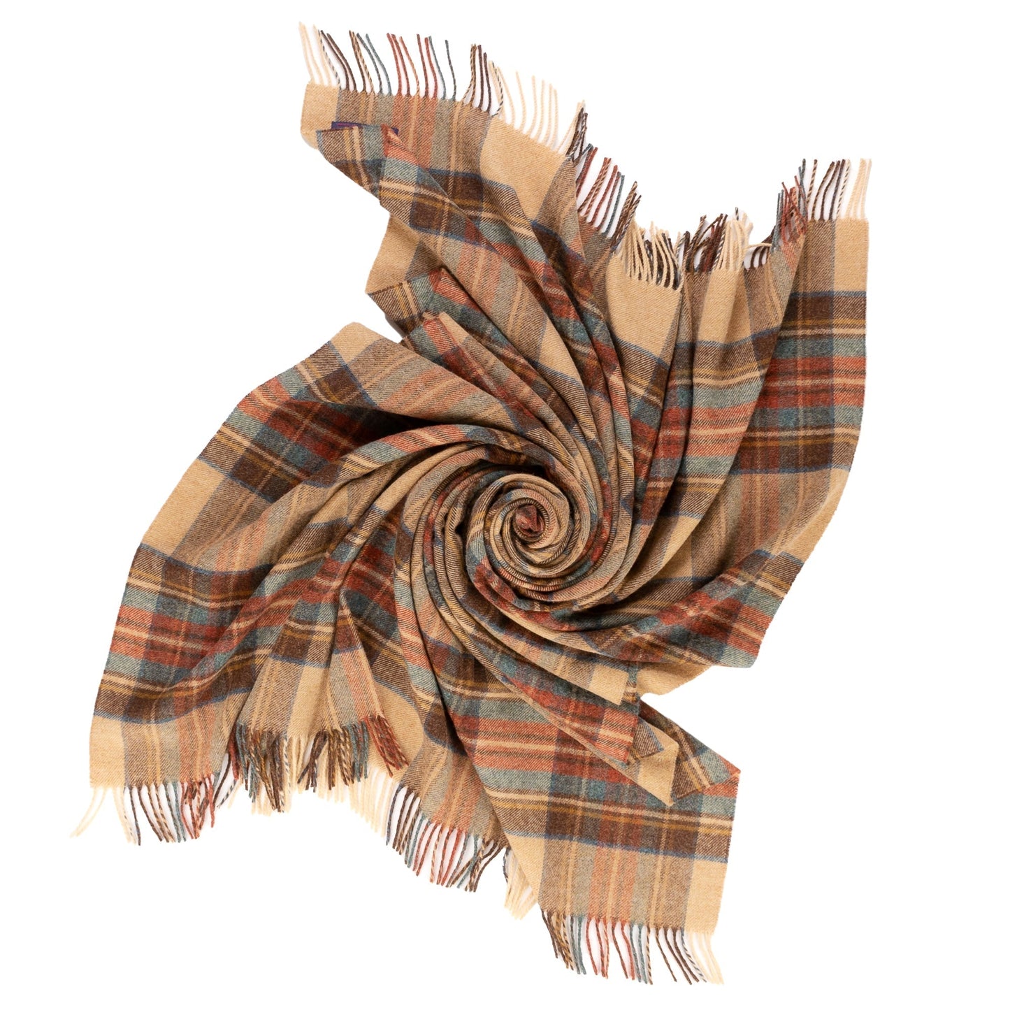 Highland Tweeds Shetland Lambswool Throw - Antique Dress Stewart
