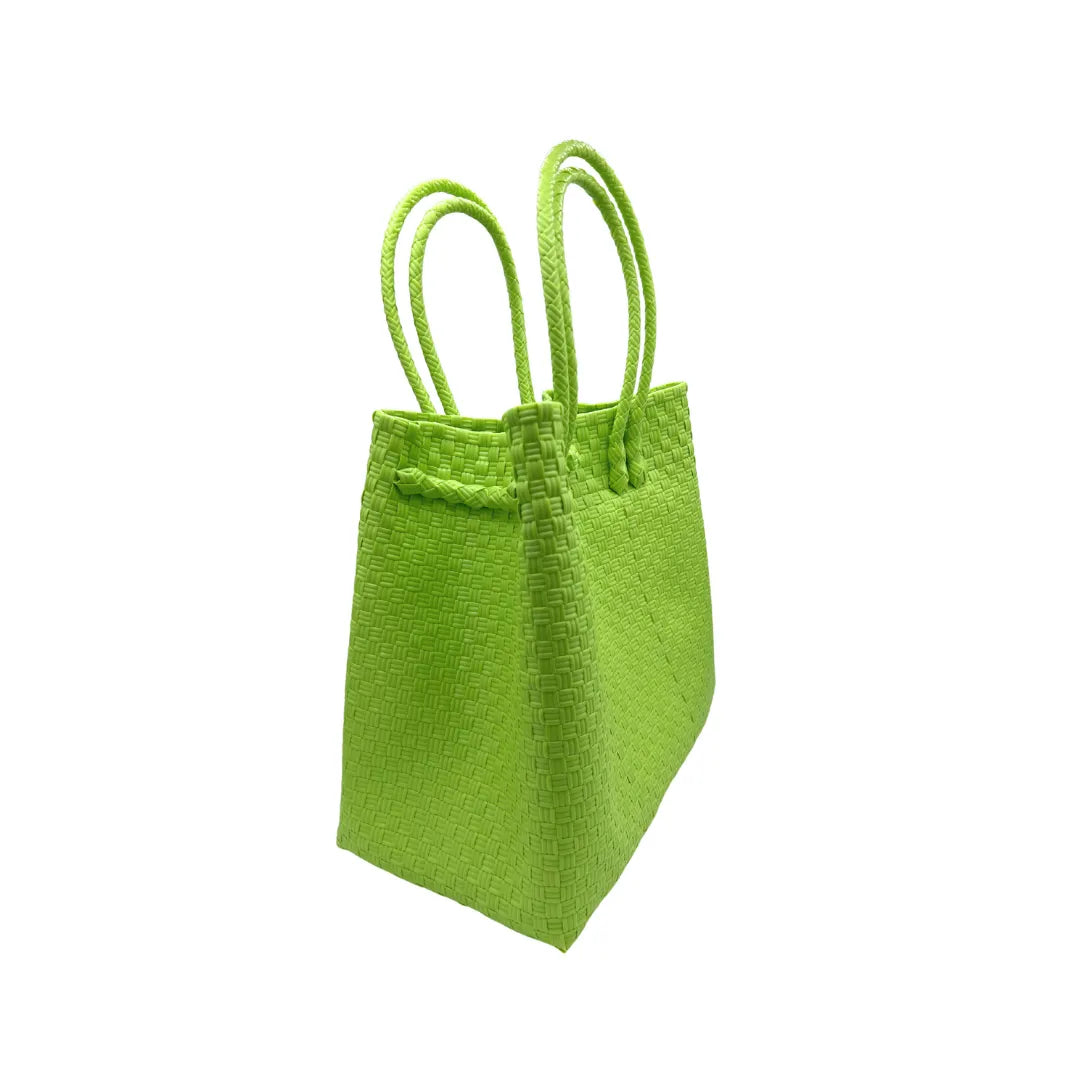 The Maxi Piper Handwoven Tote •Recycled Plastic