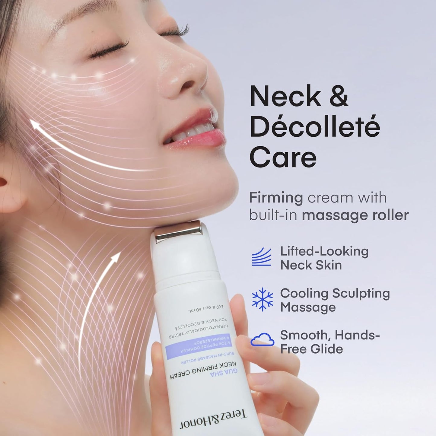 Terez & Honor Gua Sha Neck Firming Cream with Sculpt + Tone Arm Cream Duo
