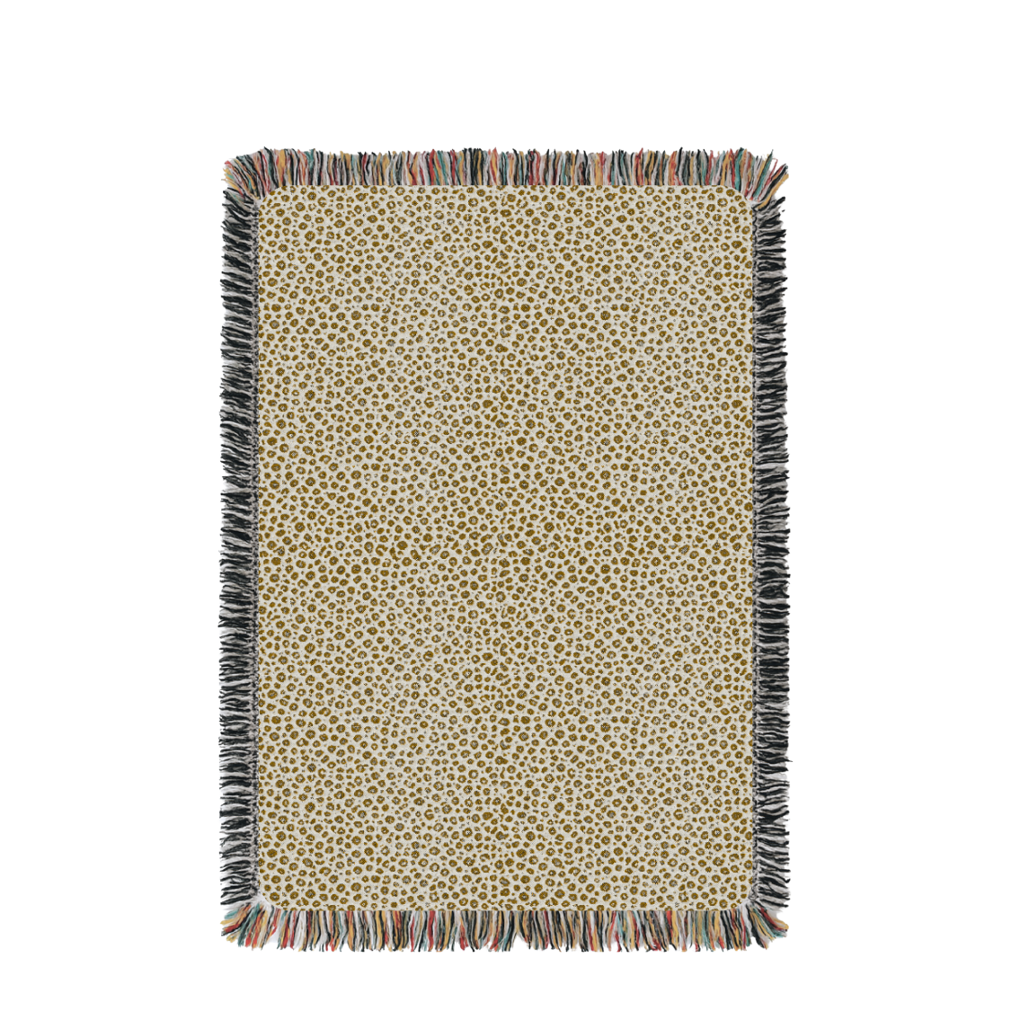 Leopard Print Jacquard Woven Throw