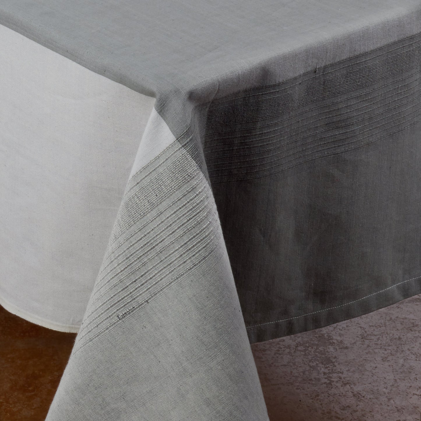 Handwoven Cotton Tablecloth | Raised Weave | Fair Trade | ECOLOOM