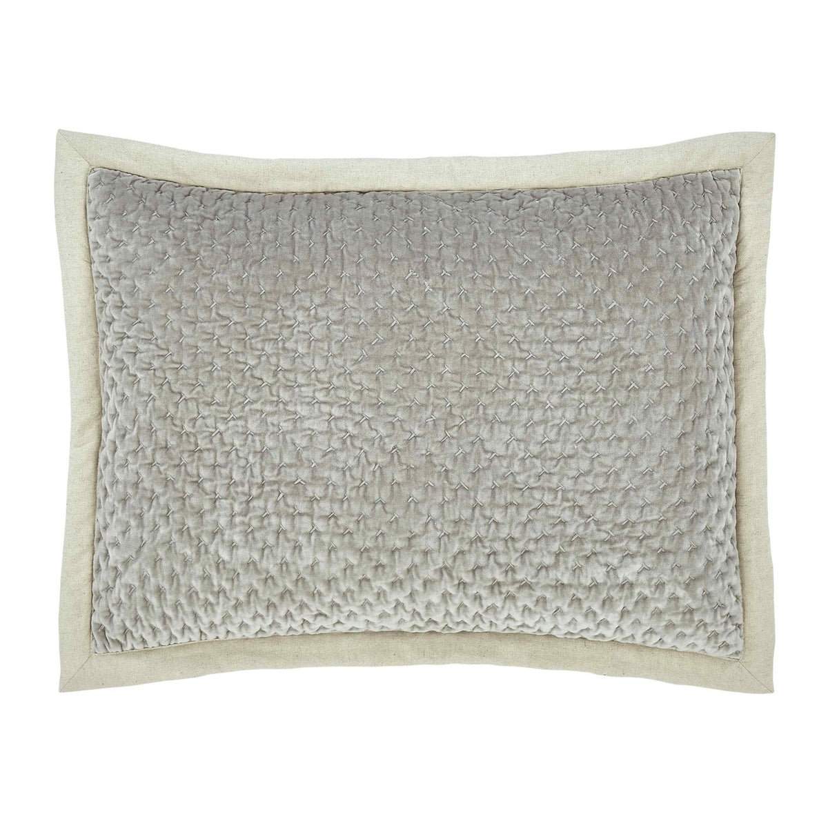 Maui Cross Stitch Velvet Quilt Sham - Clearance