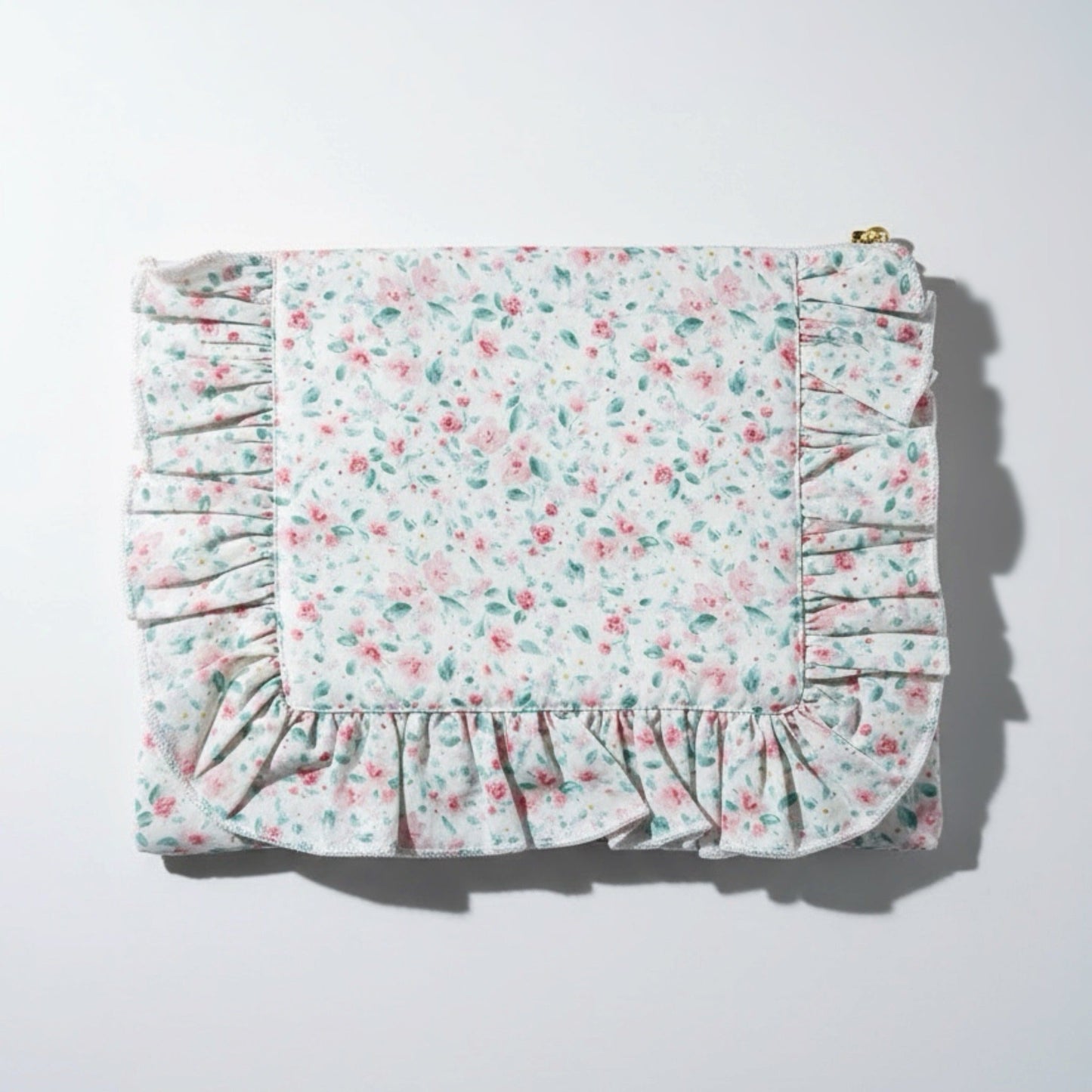 Pastel Confetti | Timeless Floral Ruffle Zipper
