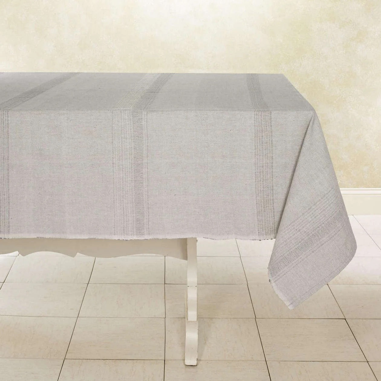 Handwoven Cotton Tablecloth | Raised Weave | Fair Trade | ECOLOOM