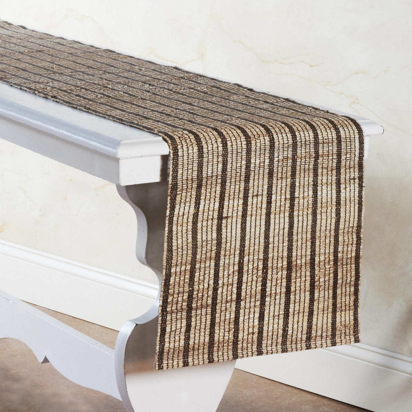 Handwoven Banana Fiber Table Runner | 72″ × 13″ | Fair Trade | TABLE CLASSICS