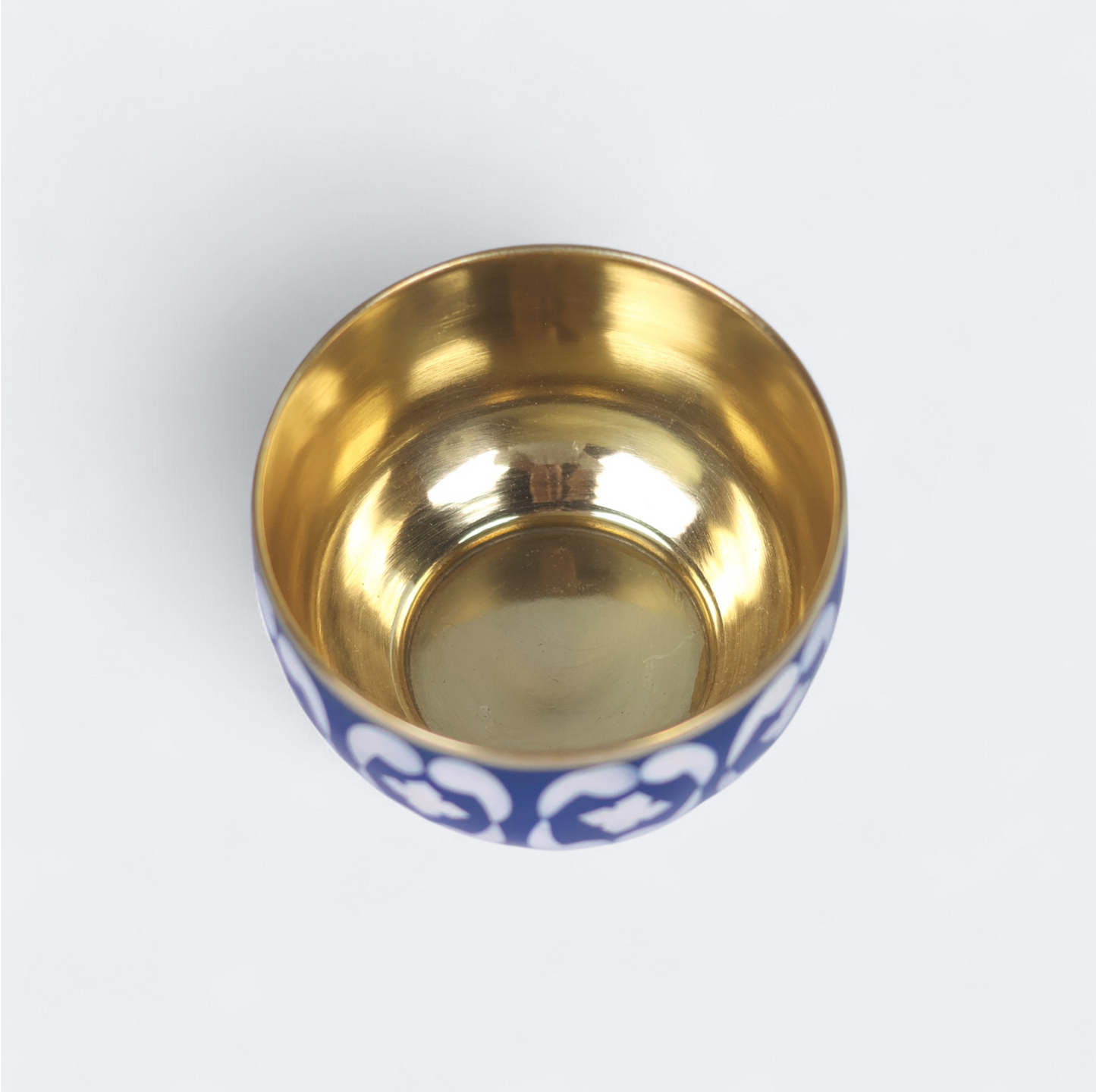 S/2 Lattice Blue Trinket Bowl & Tray Gift Box Set