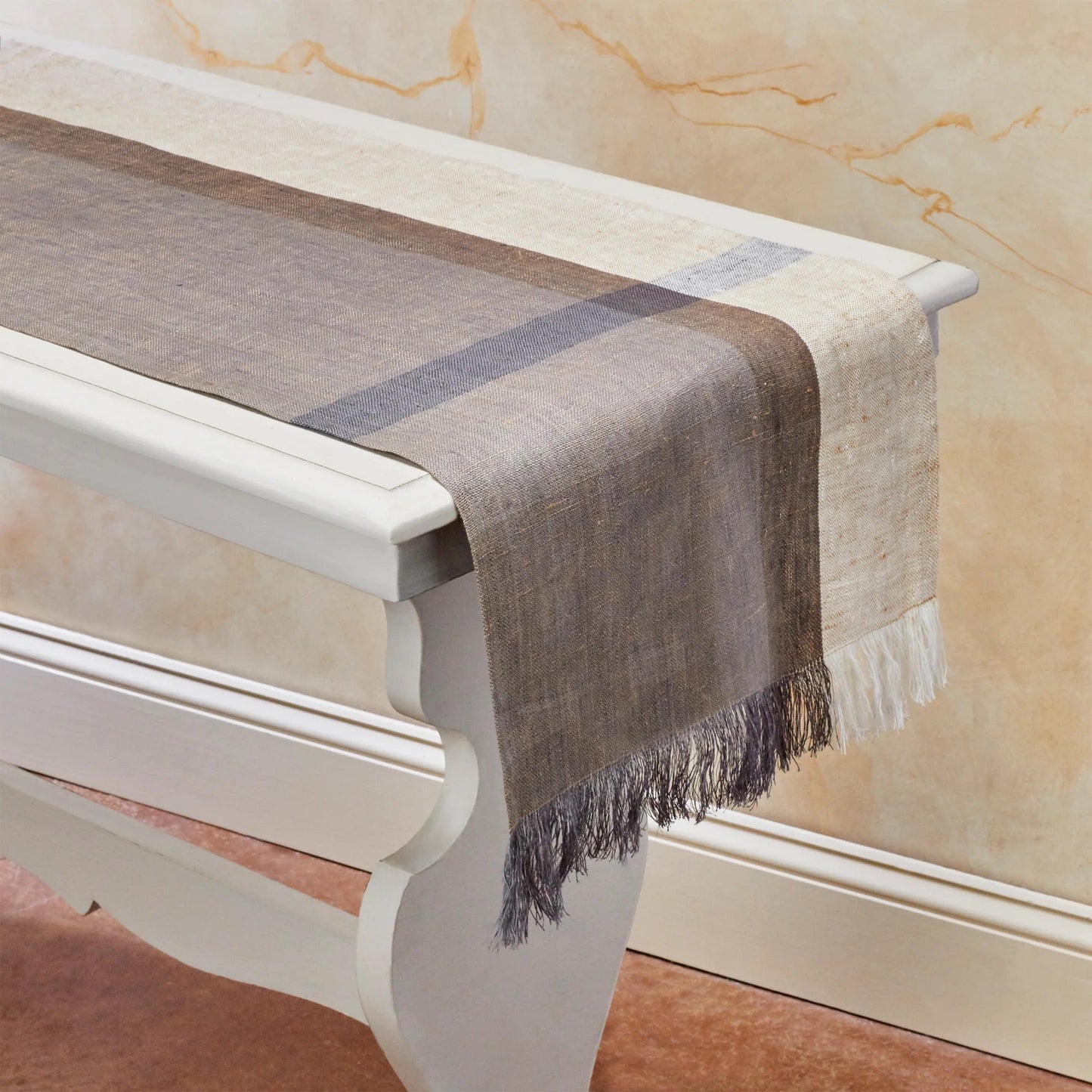 Hinterland Handwoven Linen Table Runner
