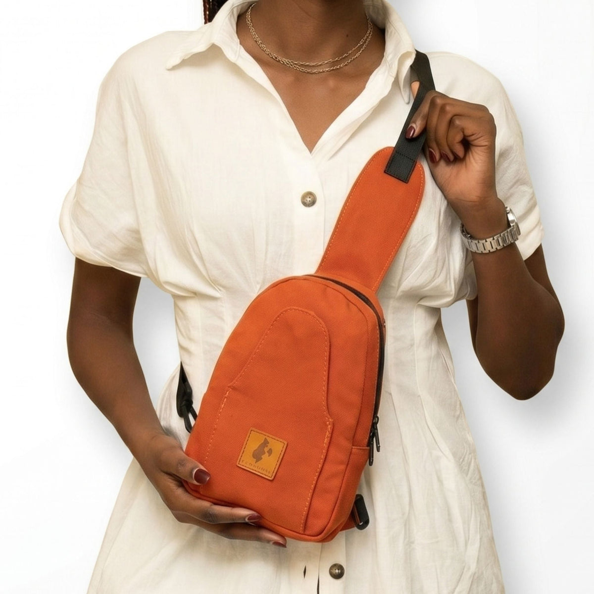 Canvas Crossbody Sling Bag for Women Men | Buru Small Sling Bag Chest Bag