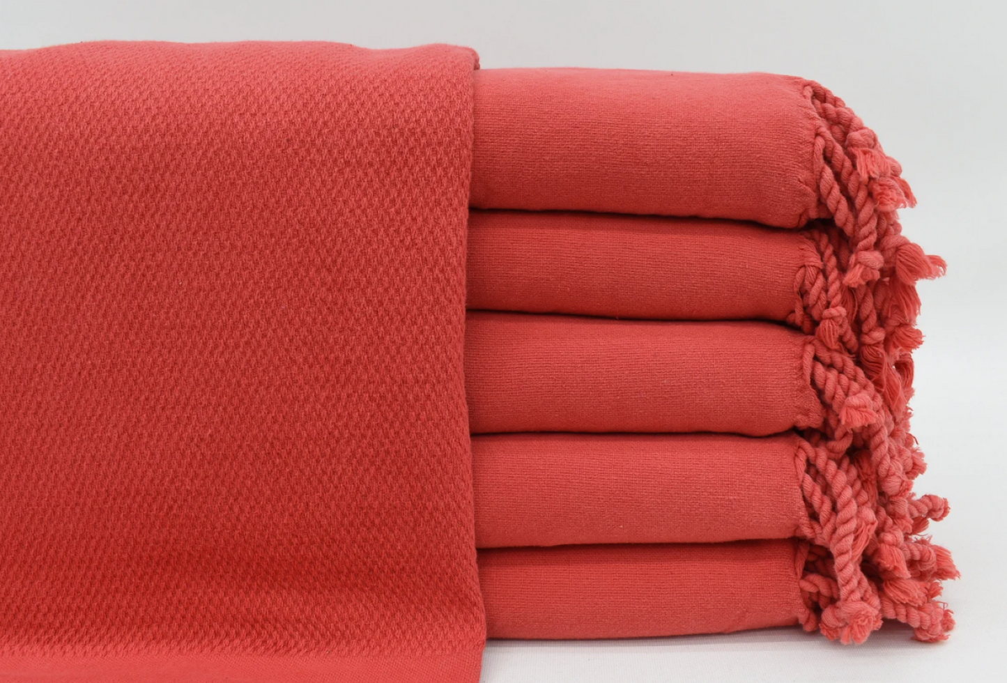 Poppy Stone-Washed Towel/Throw Blanket