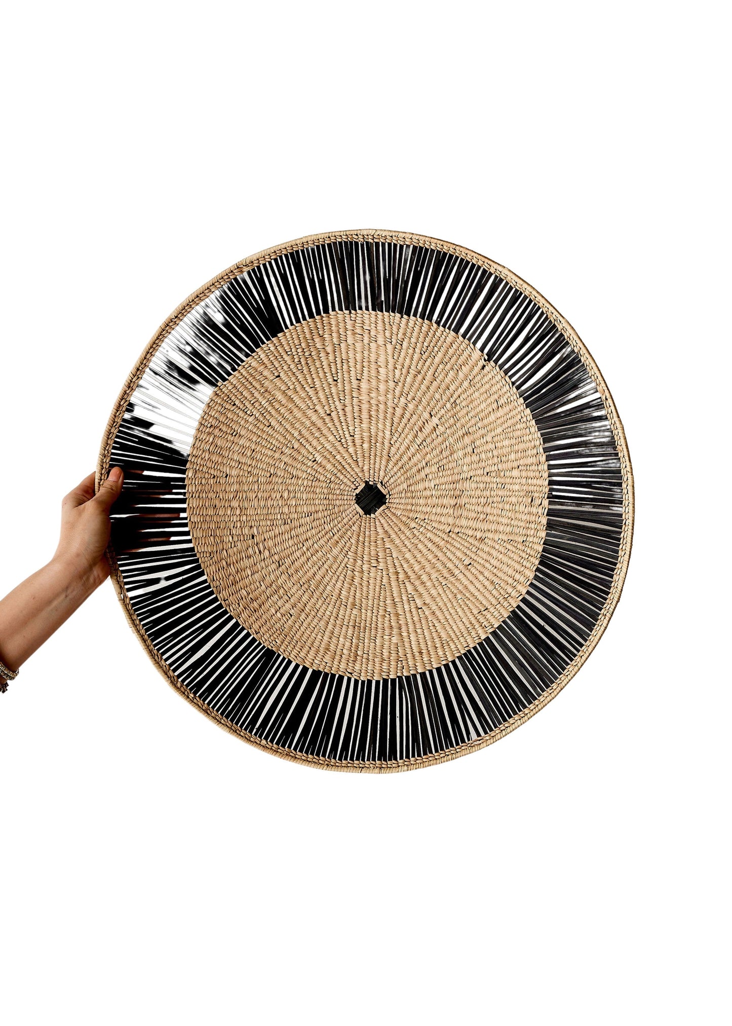 Lily Pad Black Ray Wall Basket