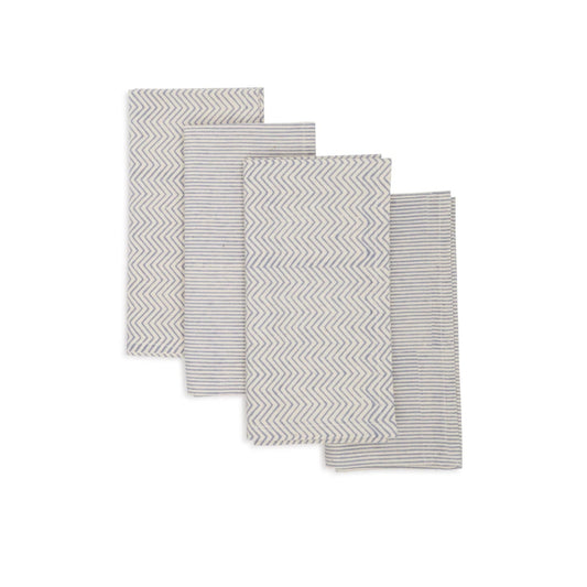 Kora Cotton Placemats, Set of 4 | Hand Block Printed | Fair Trade & Artisan Made | Block Duo