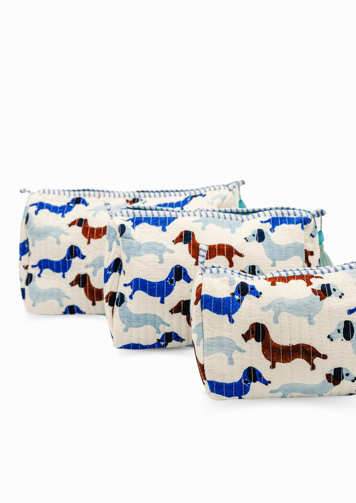 Dashing Doxies Toiletry Bag, Set of 3
