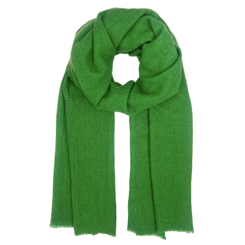 Emerald Handloom Cashmere Scarf
