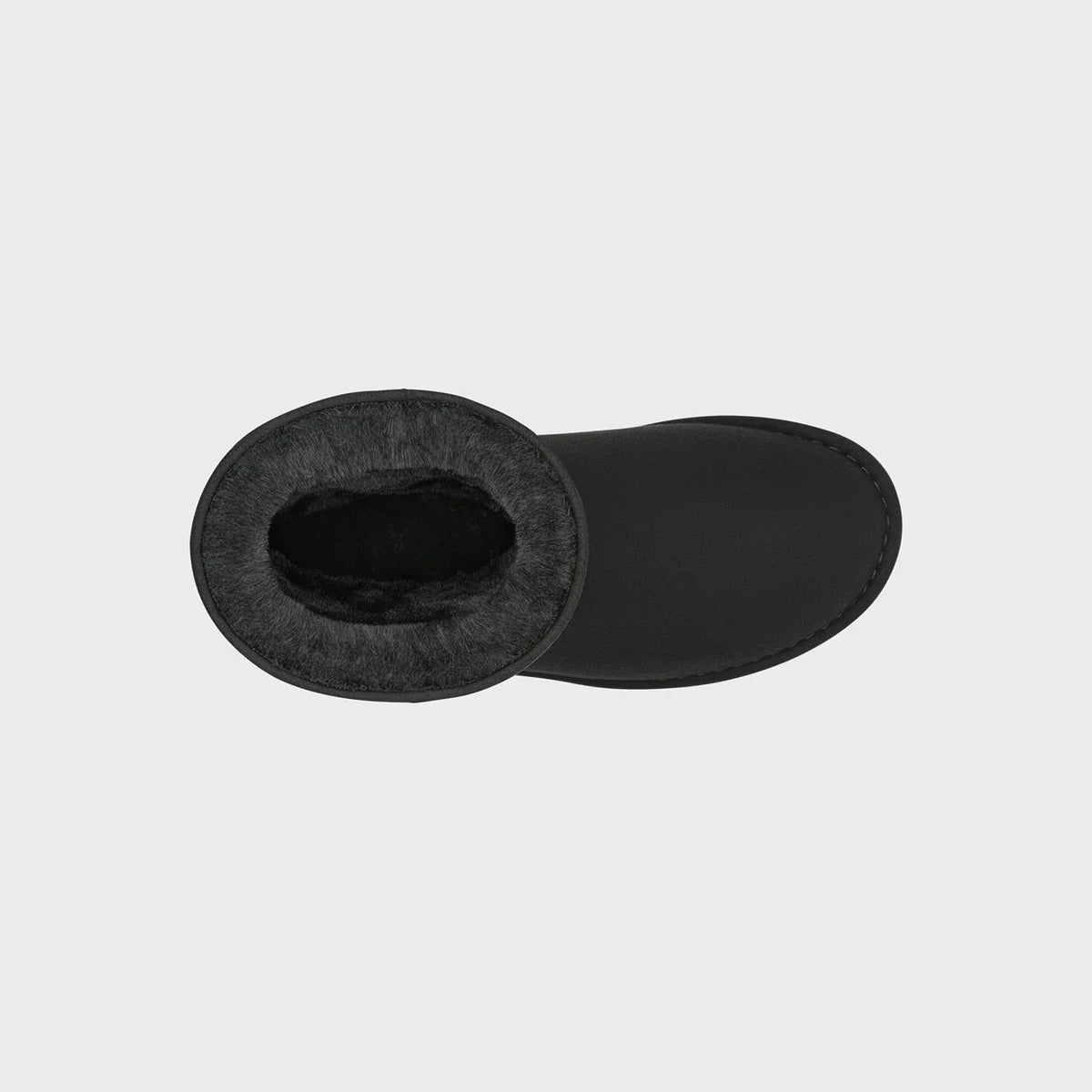 Ethical black vegan boots – mid-calf length