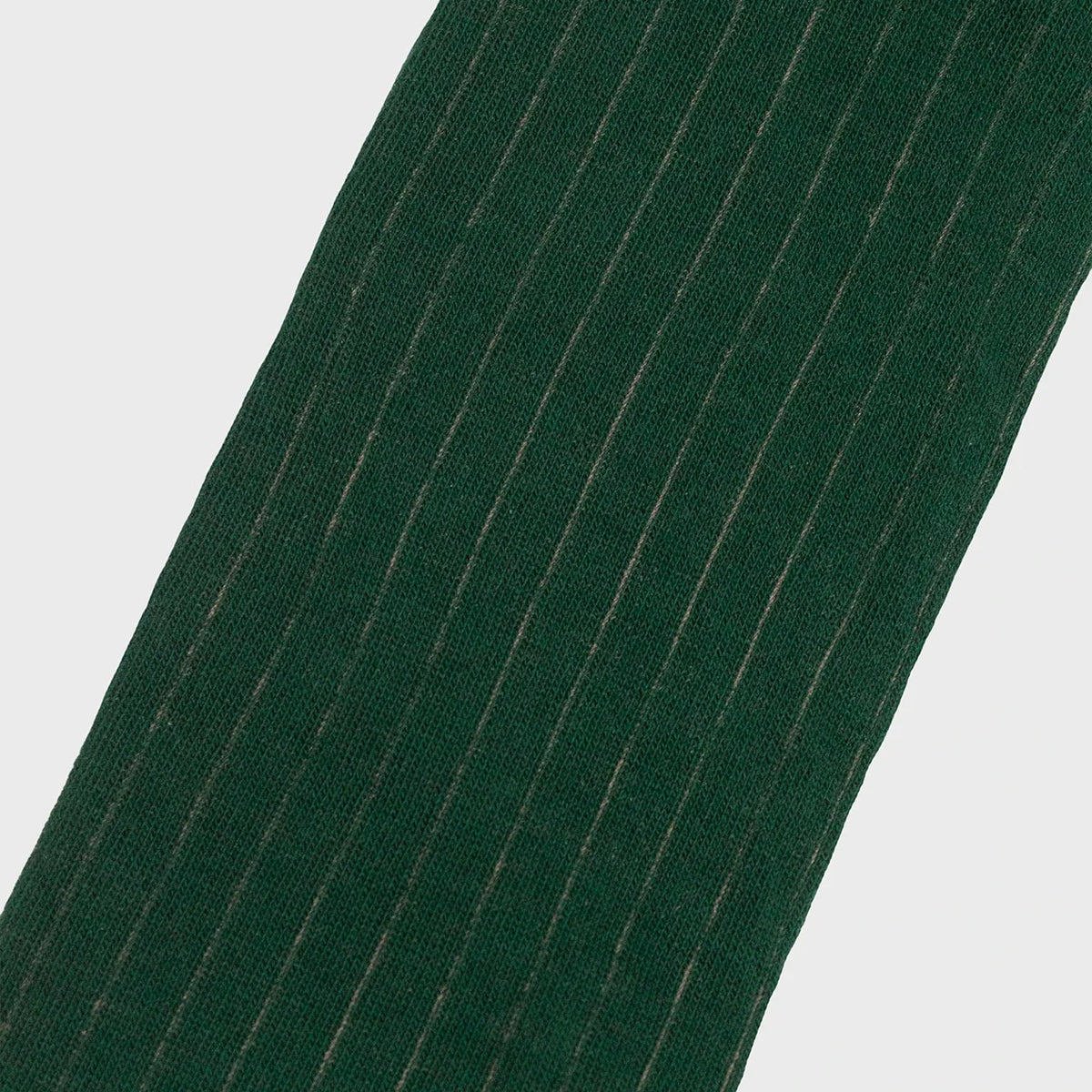 Ethical cotton dark green knee-high socks