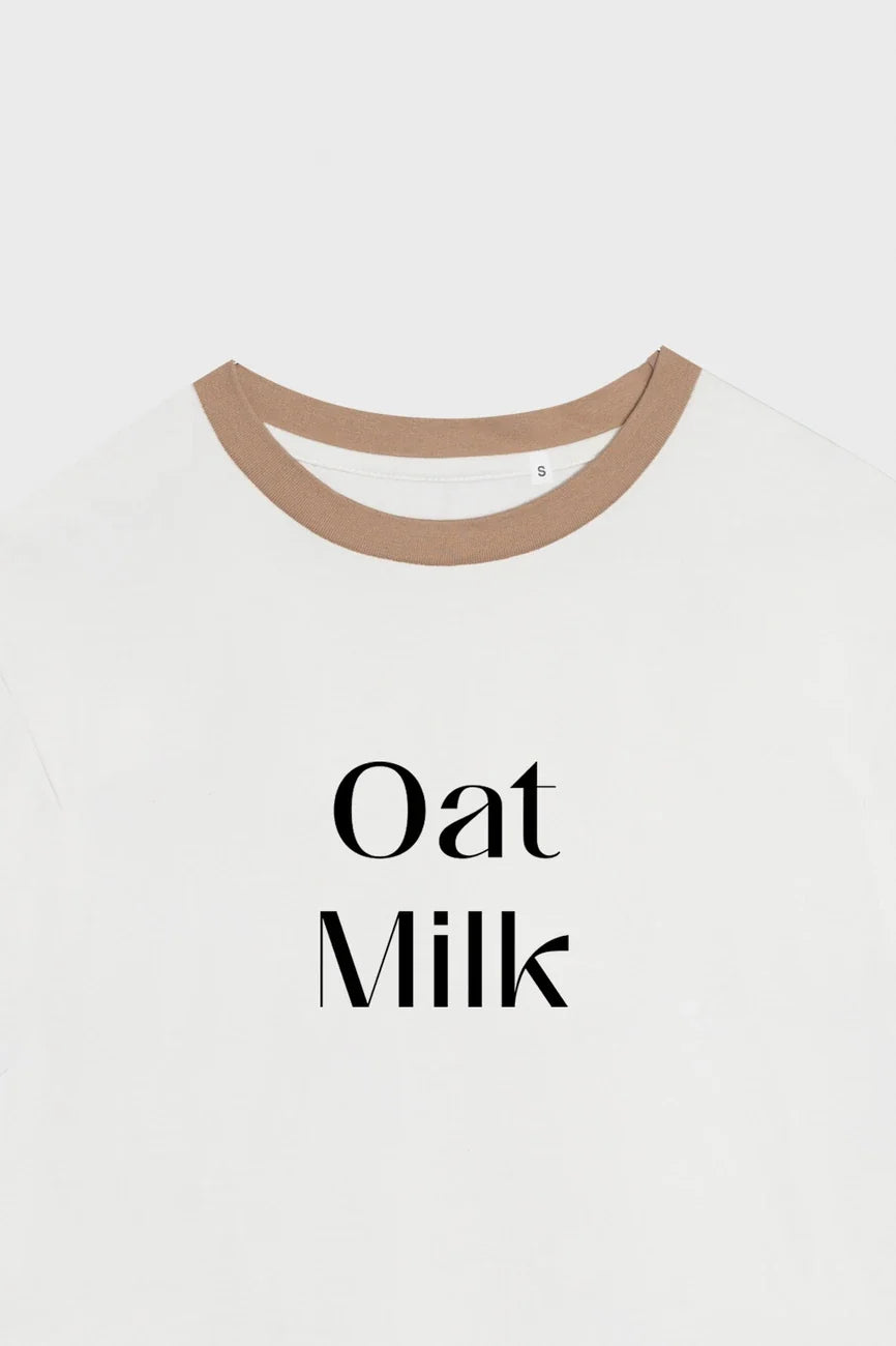 Ethical fashion Oat Milk t-shirt