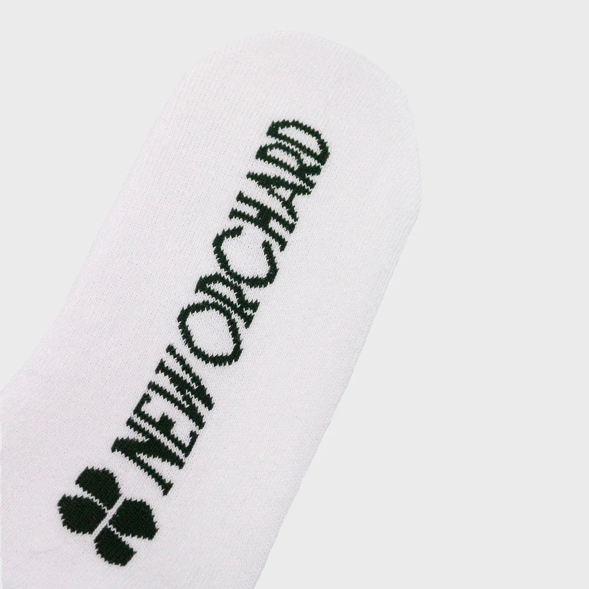 Ethical white cotton sports terry socks