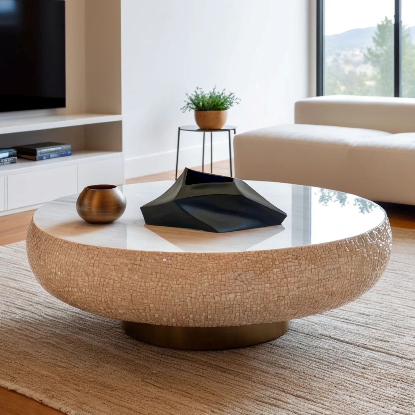 Geo Flat Vase