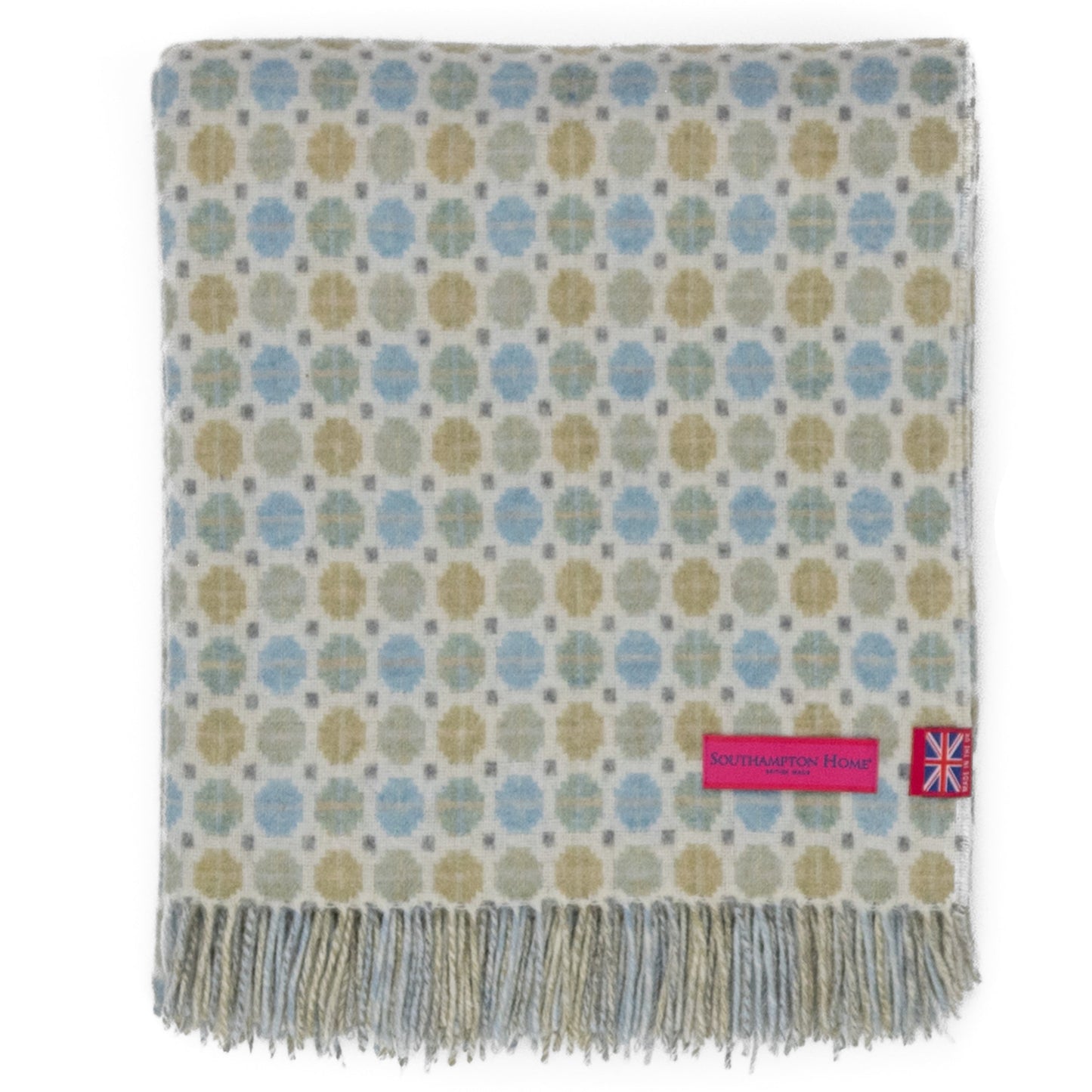 Southampton Home Merino Wool Medallion - Sky