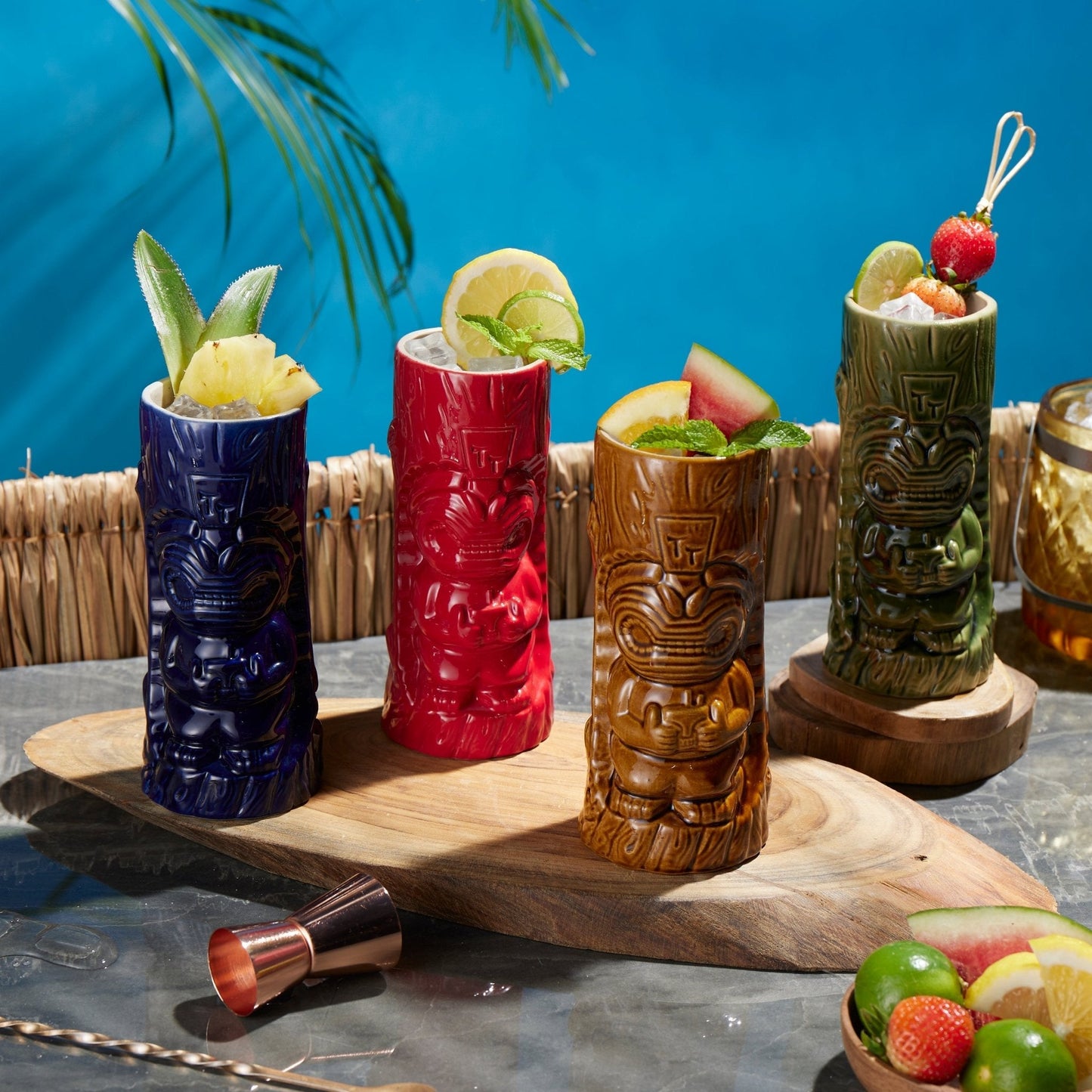 Ceramic Hawaiian Tiki Mugs